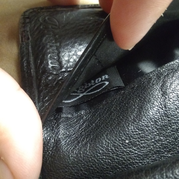 Brighton Black and Brown Compact Wallet - Picture 4 of 5